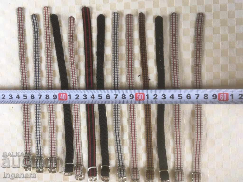 Auction STRAP FOR WOMEN'S WATCH PERLON TEXTILE NEW-13 PCS Auction STRAP FOR WOMEN'S WATCH PERLON TEXTILE NEW-13 PCS