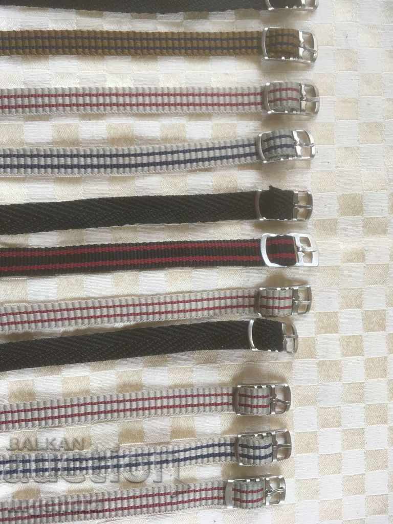 STRAP FOR WOMEN'S WATCH PERLON TEXTILE NEW-13 PCS - 5 STRAP FOR WOMEN'S WATCH PERLON TEXTILE NEW-13 PCS - 5