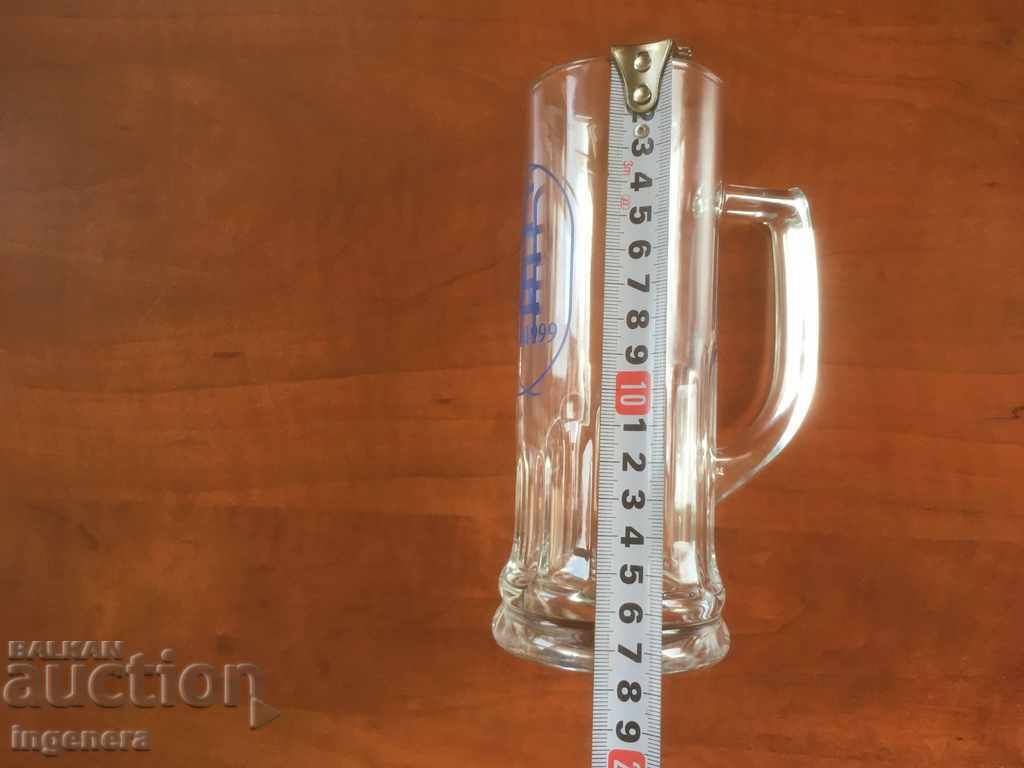 Delivery of BEER GLASS GLASS ADVERTISING RELIEF THICK GLASS-300ML Delivery of BEER GLASS GLASS ADVERTISING RELIEF THICK GLASS-300ML