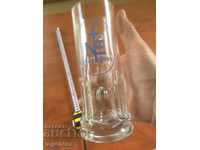 BEER GLASS GLASS ADVERTISING RELIEF THICK GLASS-300ML