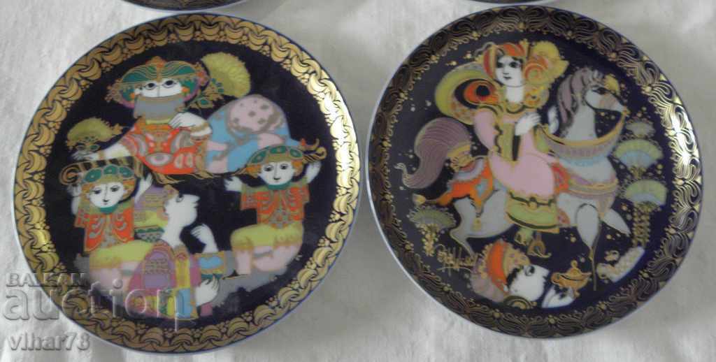 Delivery of Lot of 4 plates-ROZENTHAL-SHEHEREZADA Delivery of Lot of 4 plates-ROZENTHAL-SHEHEREZADA