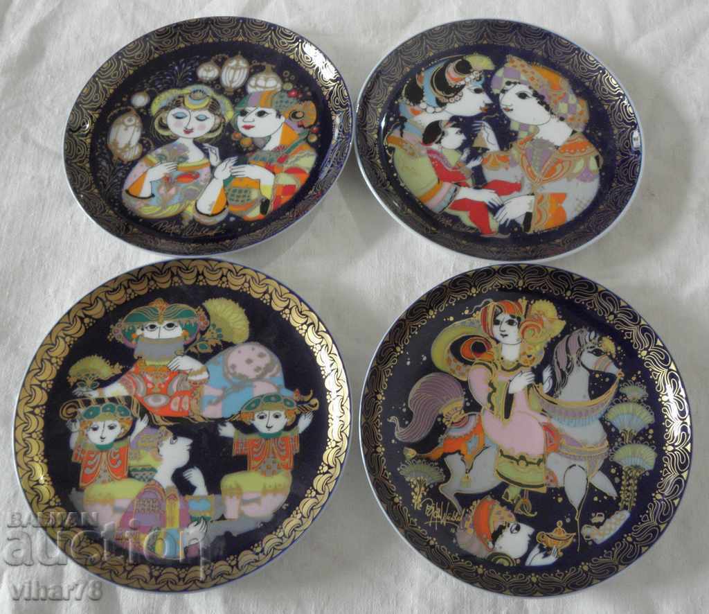 Lot of 4 plates-ROZENTHAL-SHEHEREZADA - 5 Lot of 4 plates-ROZENTHAL-SHEHEREZADA - 5