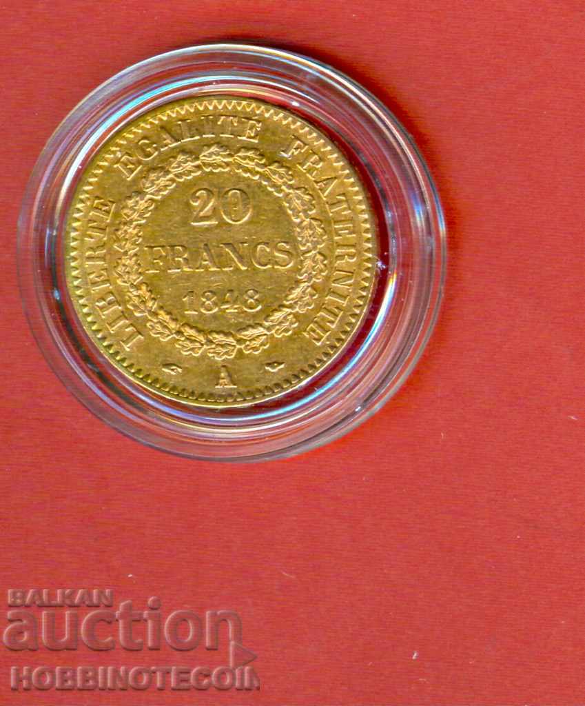 FRANCE FRANCE 20 Franc GOLD GOLD - issue 1848