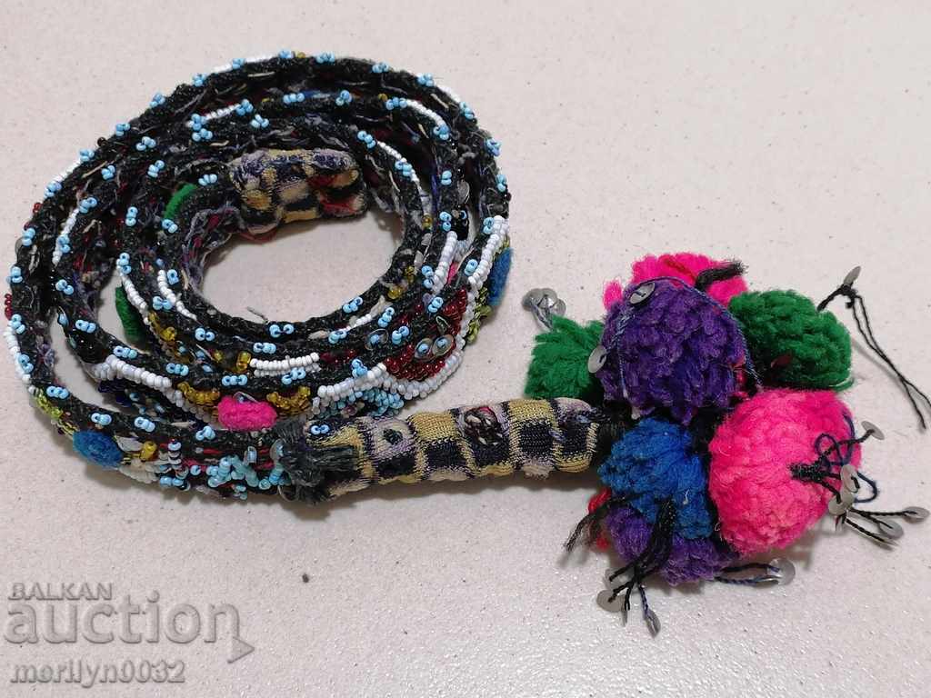 Beaded costume belt blue beaded belt with price 239.90 BGN | € 122.66 Beaded costume belt blue beaded belt with price 239.90 BGN | € 122.66