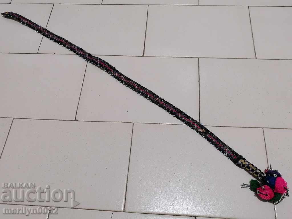 Beaded costume belt blue beaded belt - 5 Beaded costume belt blue beaded belt - 5