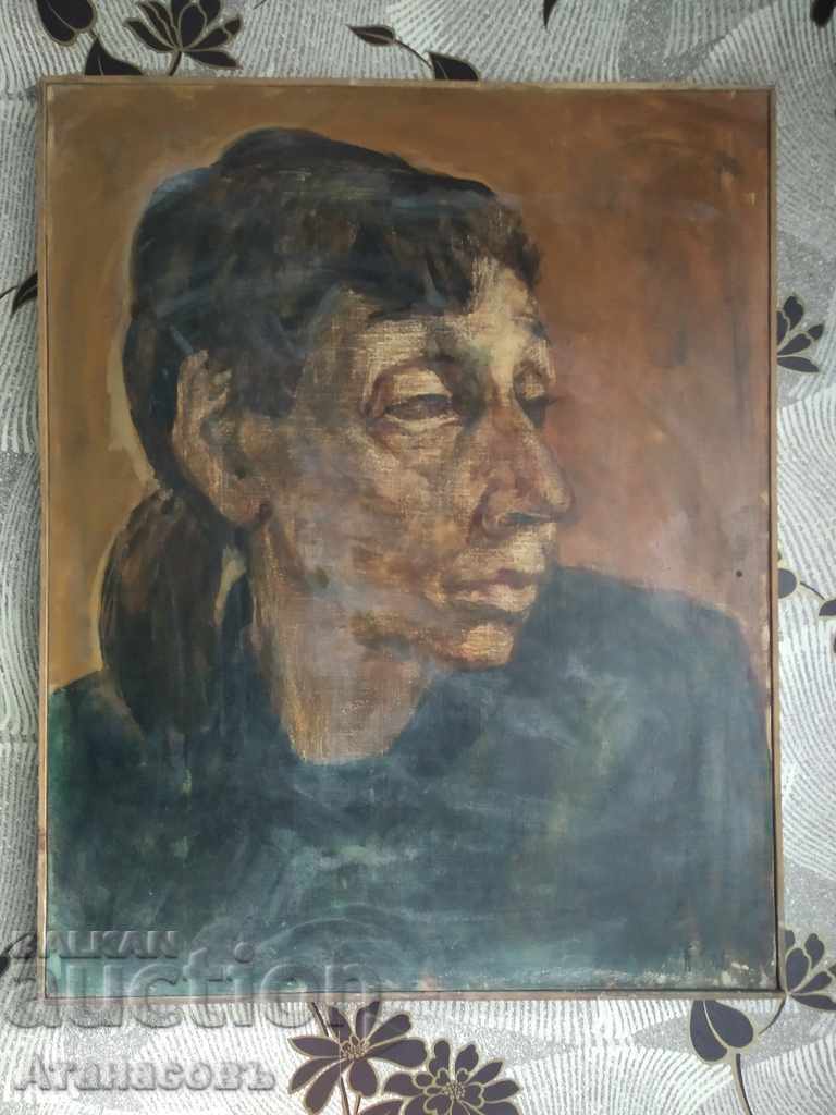 Portret pânză de pictură în ulei Georgi Vanev