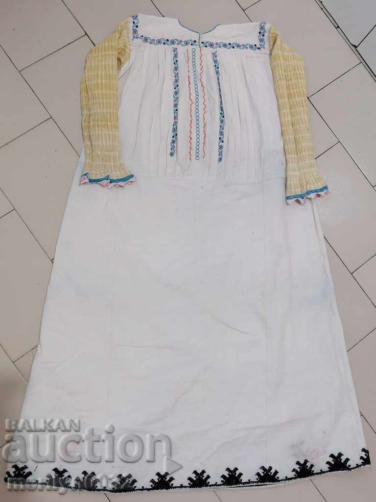 Πουκάμισο ηλικιωμένο γυναικείο με κέντημα στο χέρι σεζέ, φορεσιά, σουκμάν