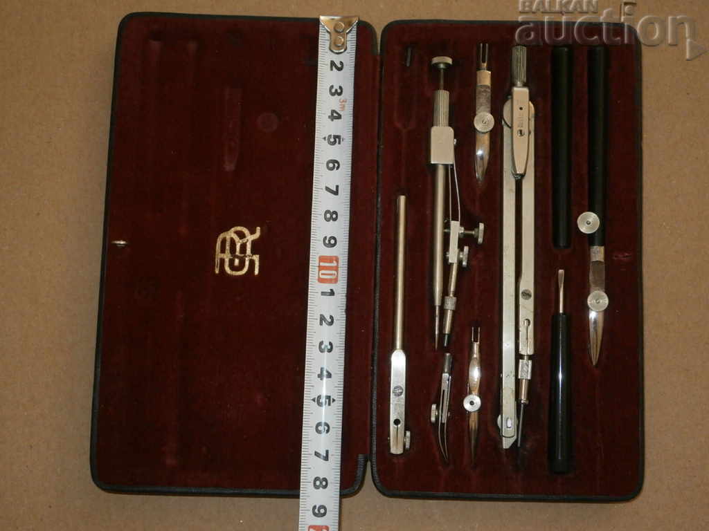 Auction  old german tools for ink drawing