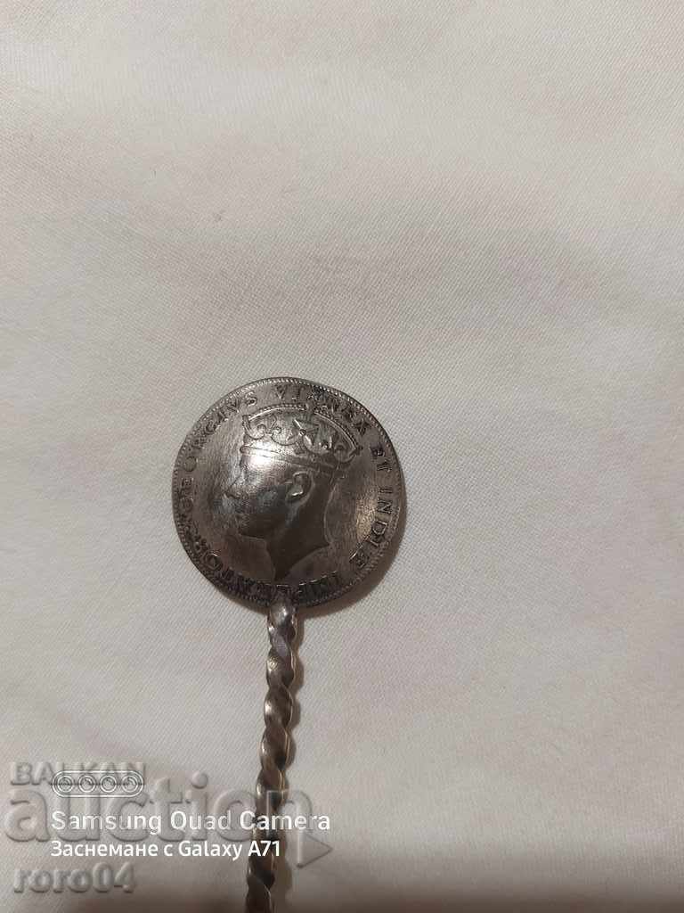 Auction SPOON - 1 SHILLING - 1942 - ELEPHANT Auction SPOON - 1 SHILLING - 1942 - ELEPHANT