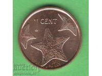 (¯`'•.¸ 1 cent 2014 BAHAMAS ISLANDS UNC- ¸.•'´¯)