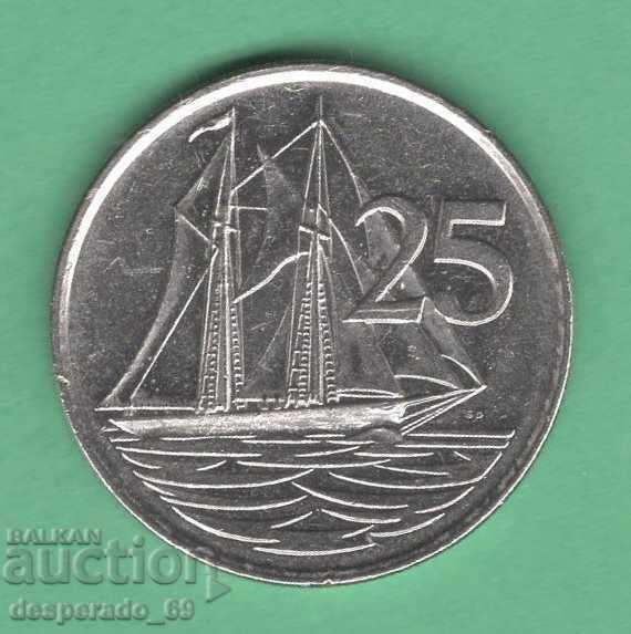 (¯` '• .¸ 25 cents 1999 CAYMAN ISLANDS ¸. •' ´¯)