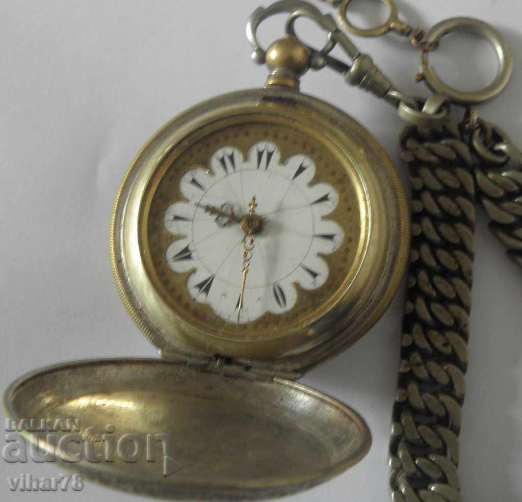 Antique working Ottoman pocket watch 19c with custeck with price € 449.99 | 880.10 BGN Antique working Ottoman pocket watch 19c with custeck with price € 449.99 | 880.10 BGN