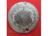 20 Kreuzer Austro-Ungaria - / pentru Ungaria / - argint 1848