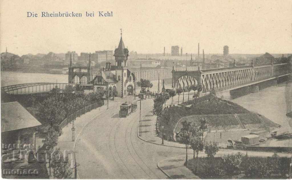 Old card - Kiel, Tram
