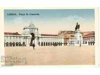 Old postcard - Lisbon, Ministry of Trade