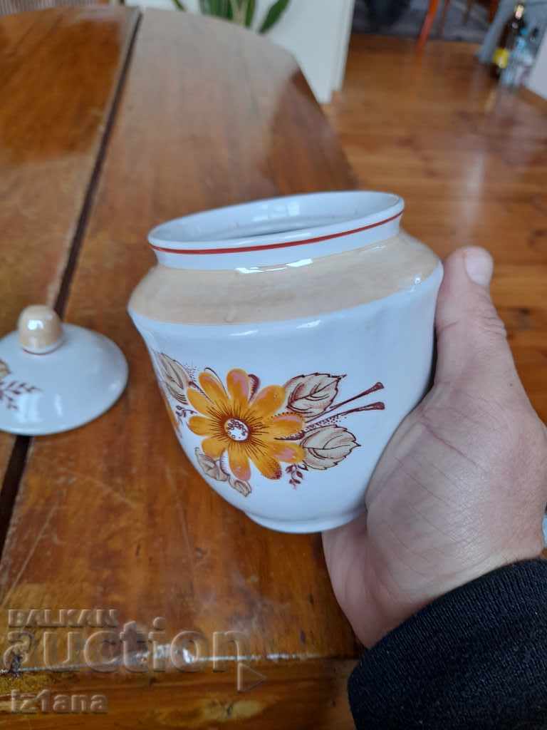 Παράδοση Παλιό πορσελάνινο μπολ ζάχαρης Παράδοση Παλιό πορσελάνινο μπολ ζάχαρης