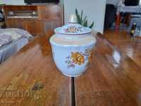 Old porcelain sugar bowl