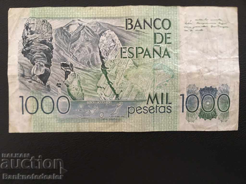 Spain 1000 Pesetas 1979 Pick 158 Ref 1002 with price 6.00 BGN | € 3.07