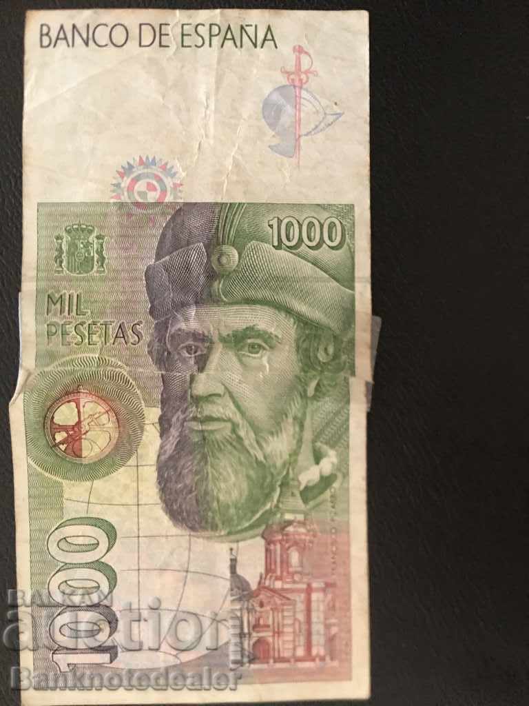 Spain 1000 pesetas 1992 Pick 163 Ref 1165 with price 8.00 BGN | € 4.09 Spain 1000 pesetas 1992 Pick 163 Ref 1165 with price 8.00 BGN | € 4.09
