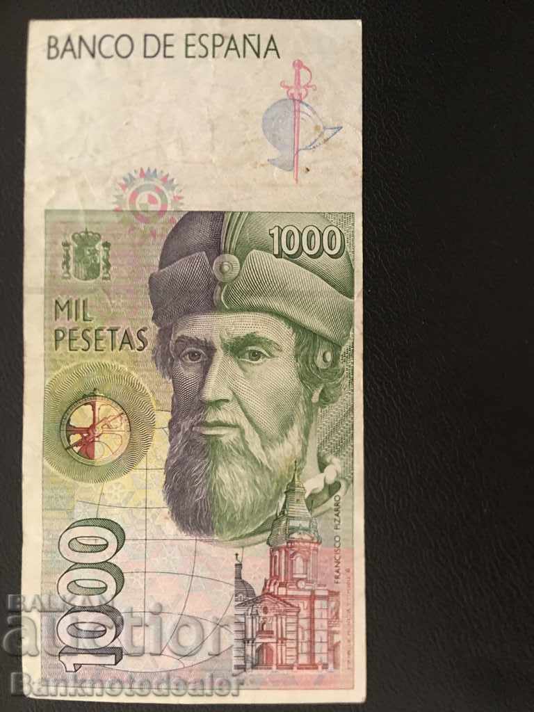 Spain 1000 Pesetas 1992 Pick 164 Ref 5155 with price 24.00 BGN | € 12.27 Spain 1000 Pesetas 1992 Pick 164 Ref 5155 with price 24.00 BGN | € 12.27