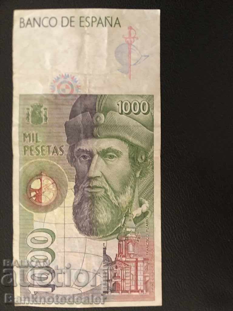 Spain 1000 Pesetas 1992 Pick 164 Ref 7707 with price 24.00 BGN | € 12.27 Spain 1000 Pesetas 1992 Pick 164 Ref 7707 with price 24.00 BGN | € 12.27