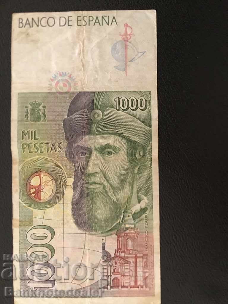 Spain 1000 pesetas 1992 Pick 163 Ref 9522 with price 16.00 BGN | € 8.18 Spain 1000 pesetas 1992 Pick 163 Ref 9522 with price 16.00 BGN | € 8.18