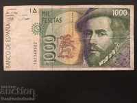 Spain 1000 pesetas 1992 Pick 163 Ref 9522