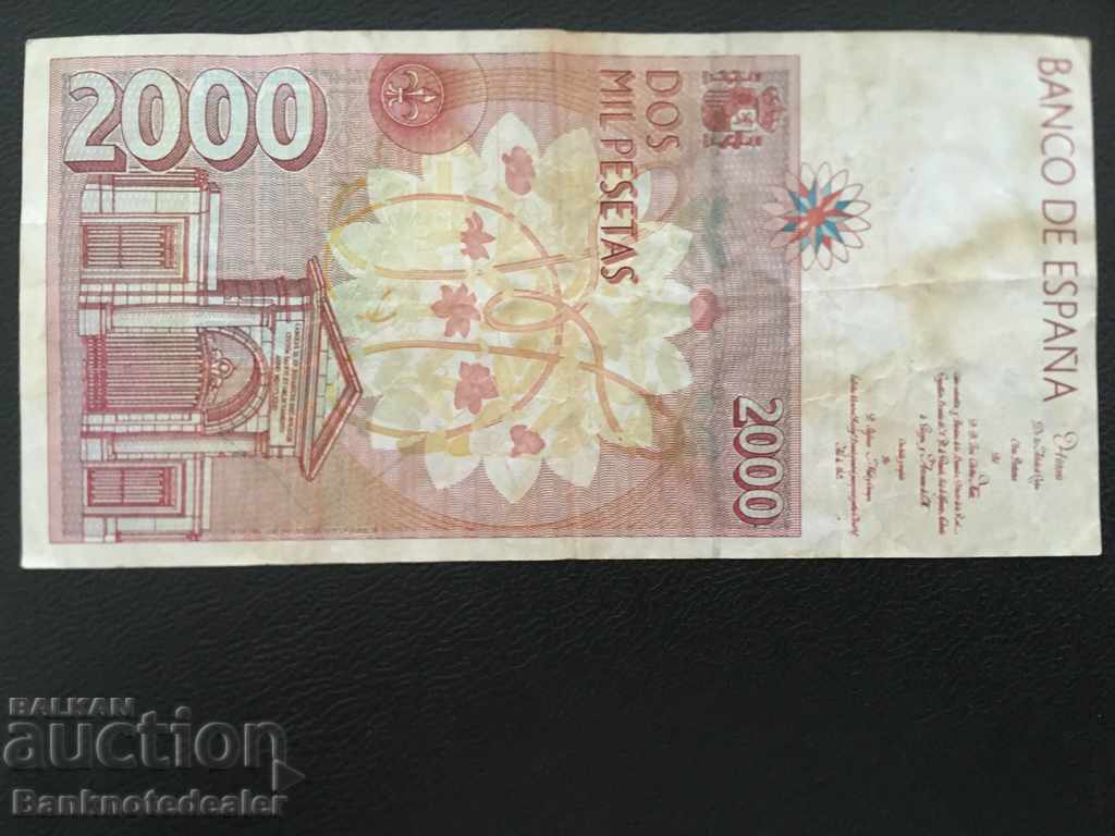 Spain 2000 Pesetas 1992-6 Pick 164 Ref 3103 with price 24.00 BGN | € 12.27 Spain 2000 Pesetas 1992-6 Pick 164 Ref 3103 with price 24.00 BGN | € 12.27