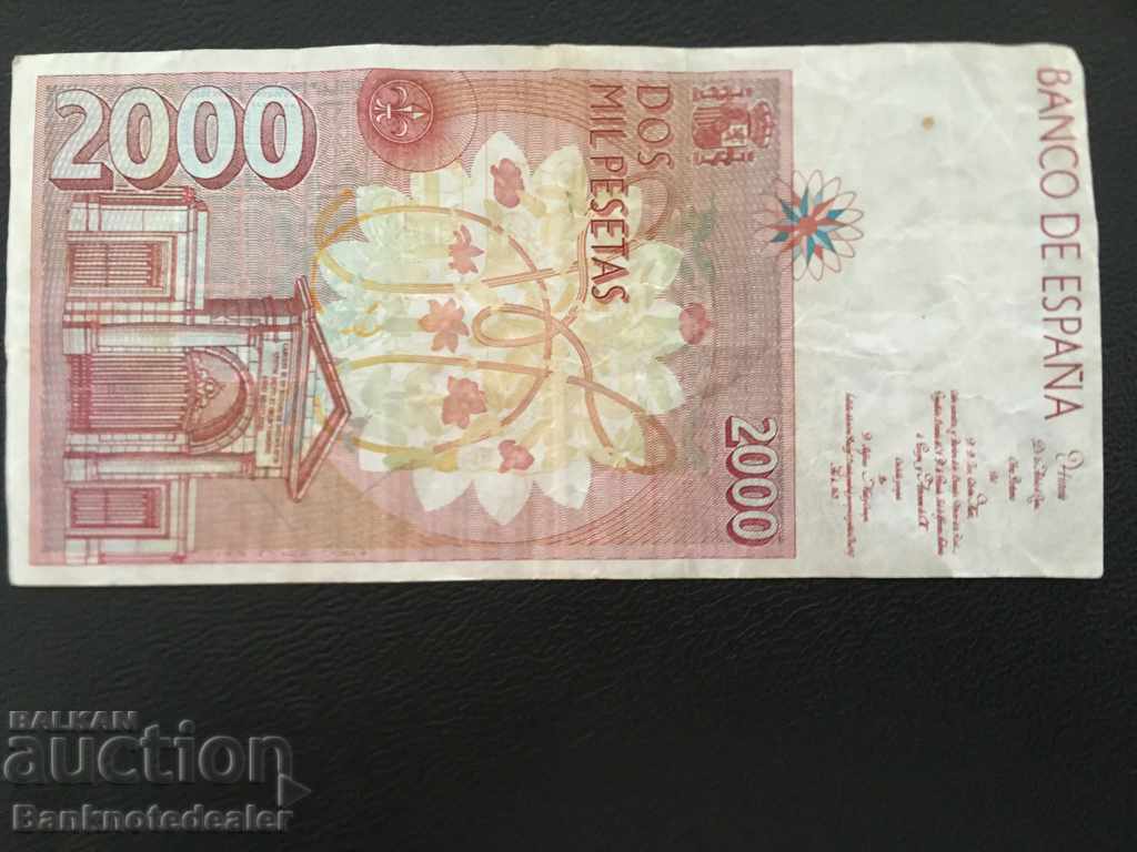 Spain 2000 Pesetas 1992-6 Pick 164 Ref 3292 with price 26.00 BGN | € 13.29 Spain 2000 Pesetas 1992-6 Pick 164 Ref 3292 with price 26.00 BGN | € 13.29