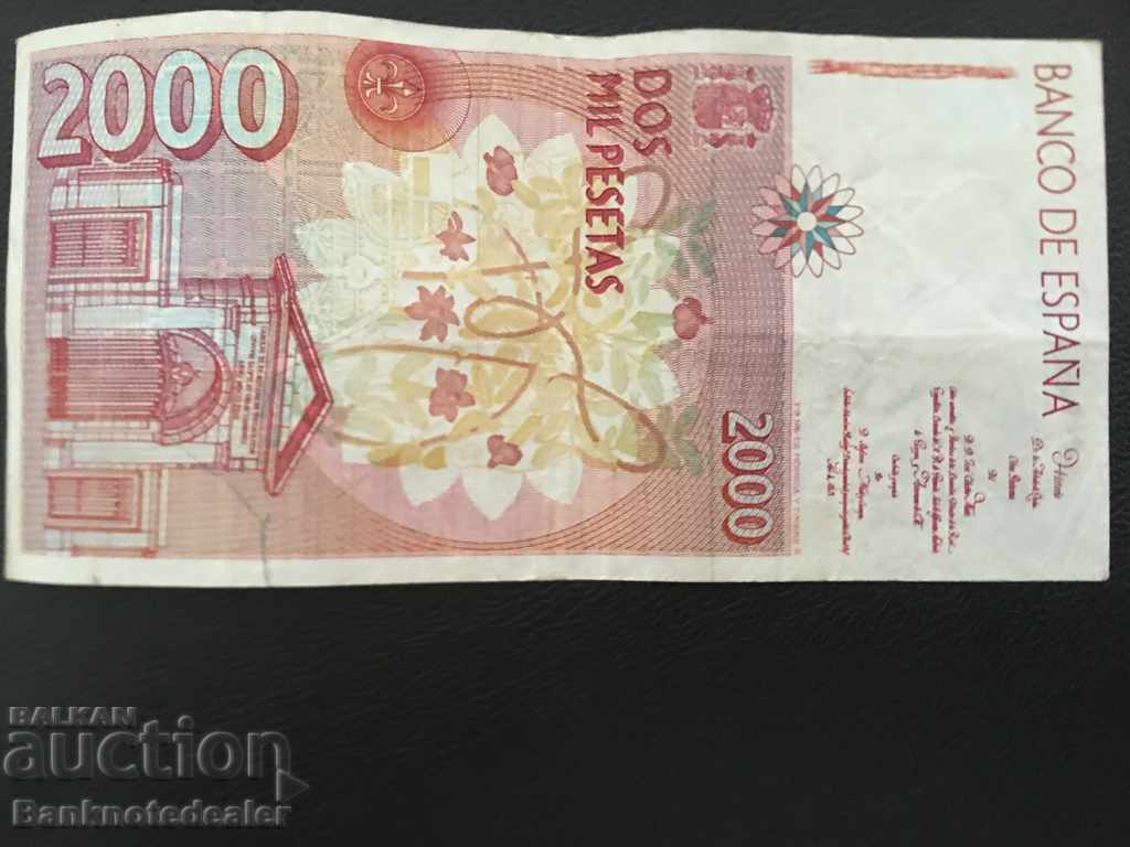 Spain 2000 Pesetas 1992-6 Pick 164 Ref 4966 with price 32.00 BGN | € 16.36 Spain 2000 Pesetas 1992-6 Pick 164 Ref 4966 with price 32.00 BGN | € 16.36