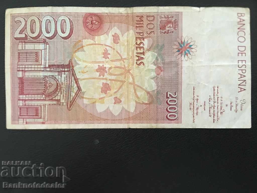 Spain 2000 Pesetas 1992-6 Pick 164 Ref 5164 with price 24.00 BGN | € 12.27 Spain 2000 Pesetas 1992-6 Pick 164 Ref 5164 with price 24.00 BGN | € 12.27