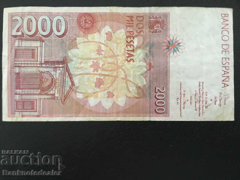 Spain 2000 Pesetas 1992-6 Pick 164 Ref 6451 with price 27.00 BGN | € 13.80 Spain 2000 Pesetas 1992-6 Pick 164 Ref 6451 with price 27.00 BGN | € 13.80