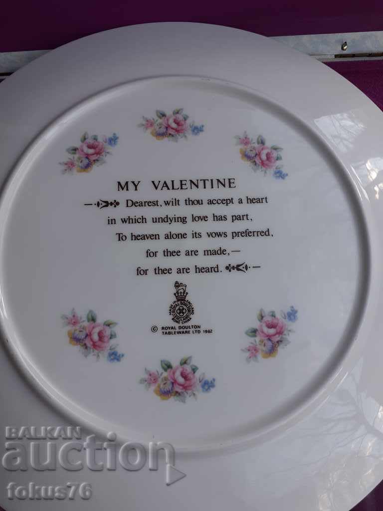 Auction  Royal Doulton Valentines Day 1983 Collectible Plate