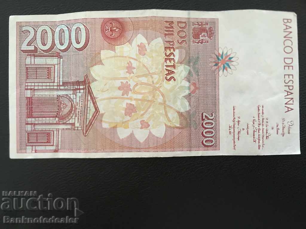 Spain 2000 Pesetas 1992-6 Pick 164 Ref 9049 with price 30.00 BGN | € 15.34 Spain 2000 Pesetas 1992-6 Pick 164 Ref 9049 with price 30.00 BGN | € 15.34