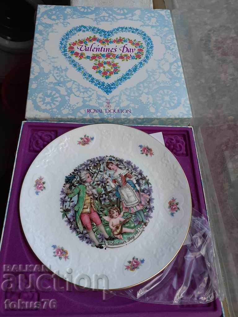 Farfurie de colecție Royal Doulton Valentines Day 1982