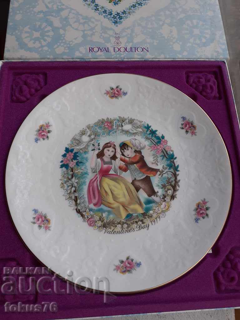 Farfurie de colecție Royal Doulton Valentines Day 1979