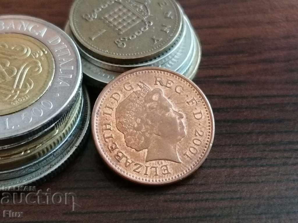 Coin - Great Britain - 1 penny 2001 with price 0.80 BGN | € 0.41 Coin - Great Britain - 1 penny 2001 with price 0.80 BGN | € 0.41
