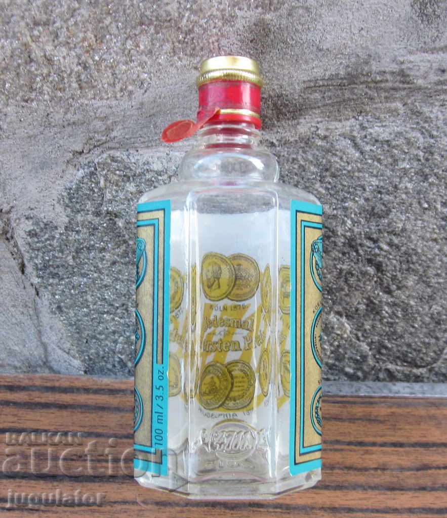 an old German glass bottle of cologne with a box - 6 an old German glass bottle of cologne with a box - 6