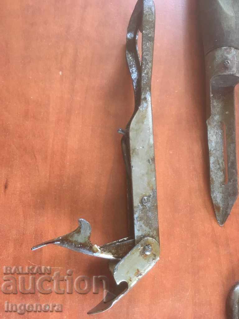 LOT OF RETRO BOTTLE OPENER PEELER AND OTHER METAL HANDLE - 5