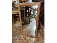 Solid mirror with wooden frame №1553