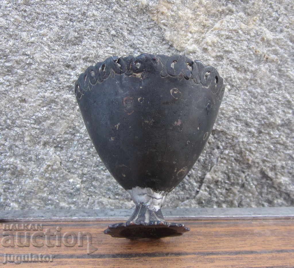 Auction  Old Bulgarian Revival silver zarf egg cup