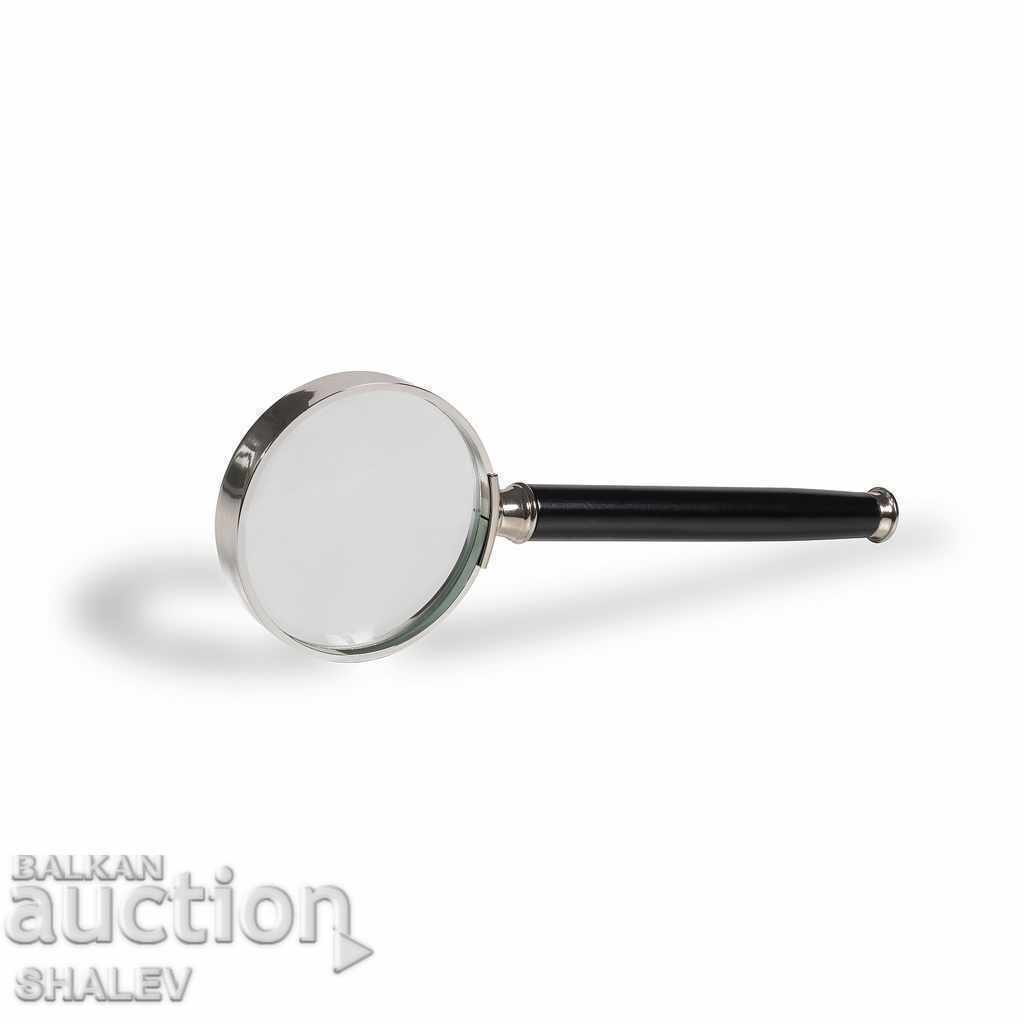 Lupă de mărire "Leuchtturm" 3x cu mâner EBONY (499) Lupă de mărire "Leuchtturm" 3x cu mâner EBONY (499)