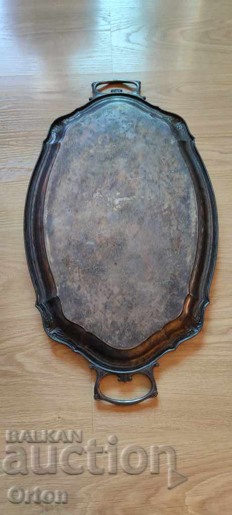 Μεγάλος επάργυρος γερμανικός δίσκος WMF με τιμή 240.00 BGN | € 122.71 Μεγάλος επάργυρος γερμανικός δίσκος WMF με τιμή 240.00 BGN | € 122.71