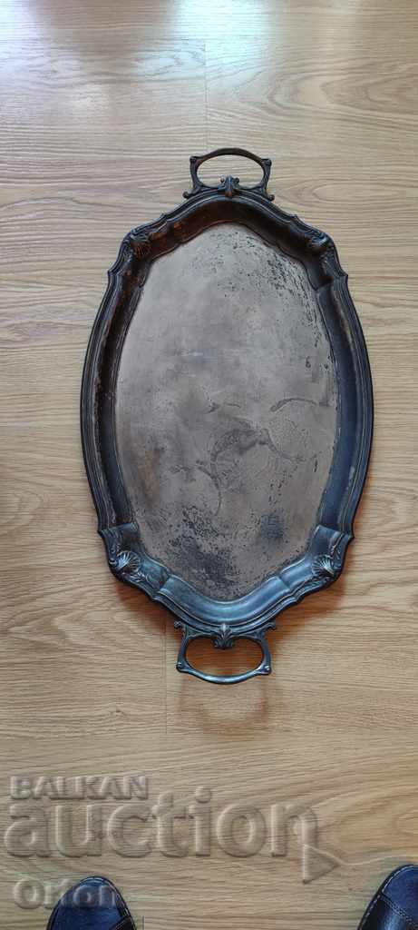 Παράδοση Μεγάλος επάργυρος γερμανικός δίσκος WMF Παράδοση Μεγάλος επάργυρος γερμανικός δίσκος WMF