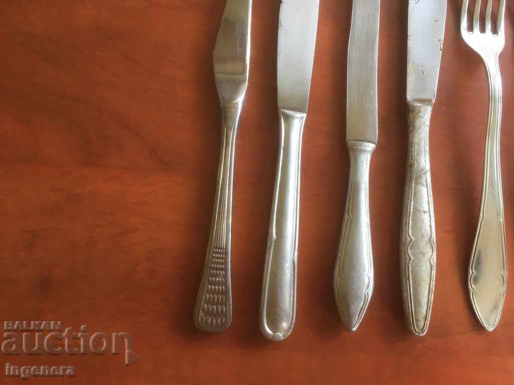 FORK SPOON KNIFE UTENSILS OLD FOOD-9 PCS - 5 FORK SPOON KNIFE UTENSILS OLD FOOD-9 PCS - 5