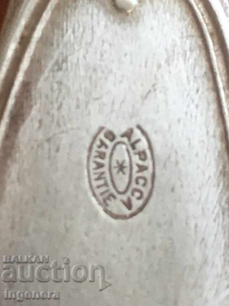 Auction  ALPACCA TEA SPOON OLD MANUFACTURING