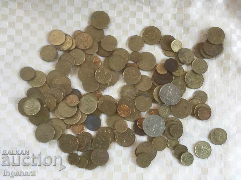 COIN COINS BULGARIA OVER 140 PCS