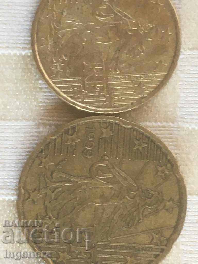 COIN COINS EUROCENT FRANCE - 5 COIN COINS EUROCENT FRANCE - 5