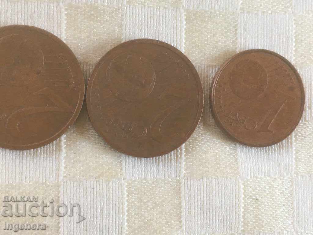 MONEDĂ MONEDE SLOVENIA EUROCENT-1, 2, 2 ȘI 5-2009-4 BUC - 5
