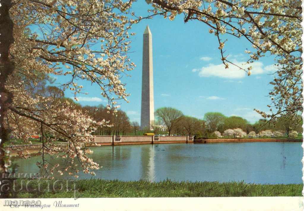 Стара картичка - Вашингтон, Монумент